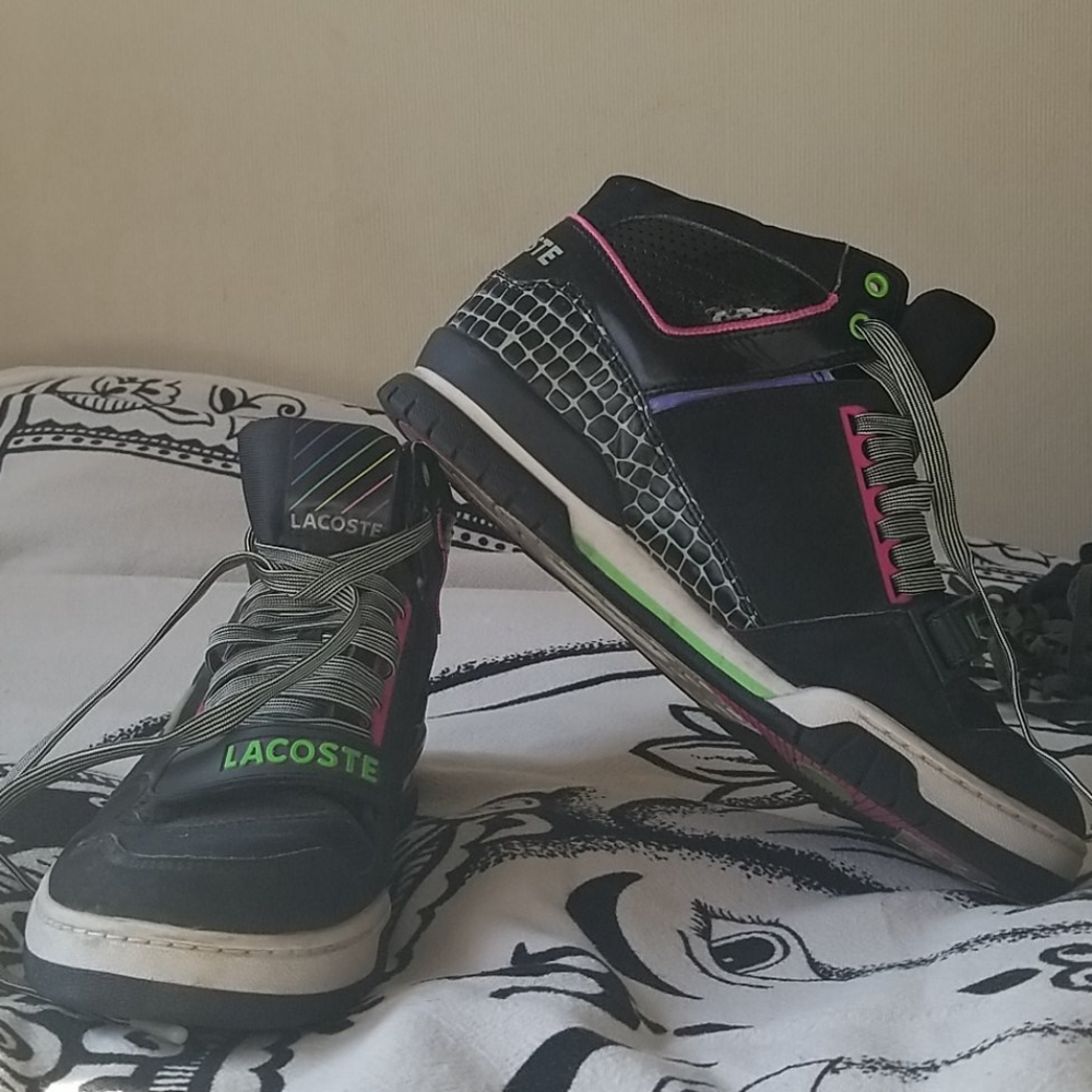 Lacoste High Top Glow in the Dark Sneaker